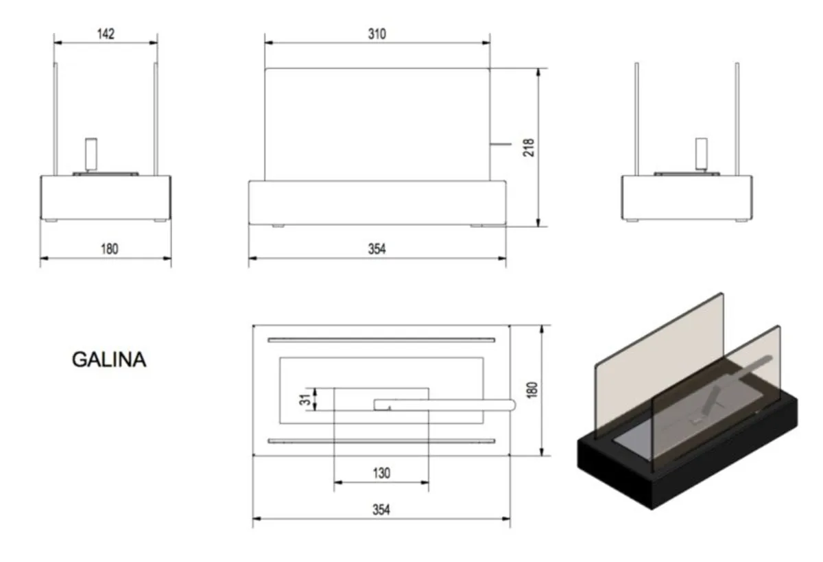 Bio Fireplace Galina - Image 2