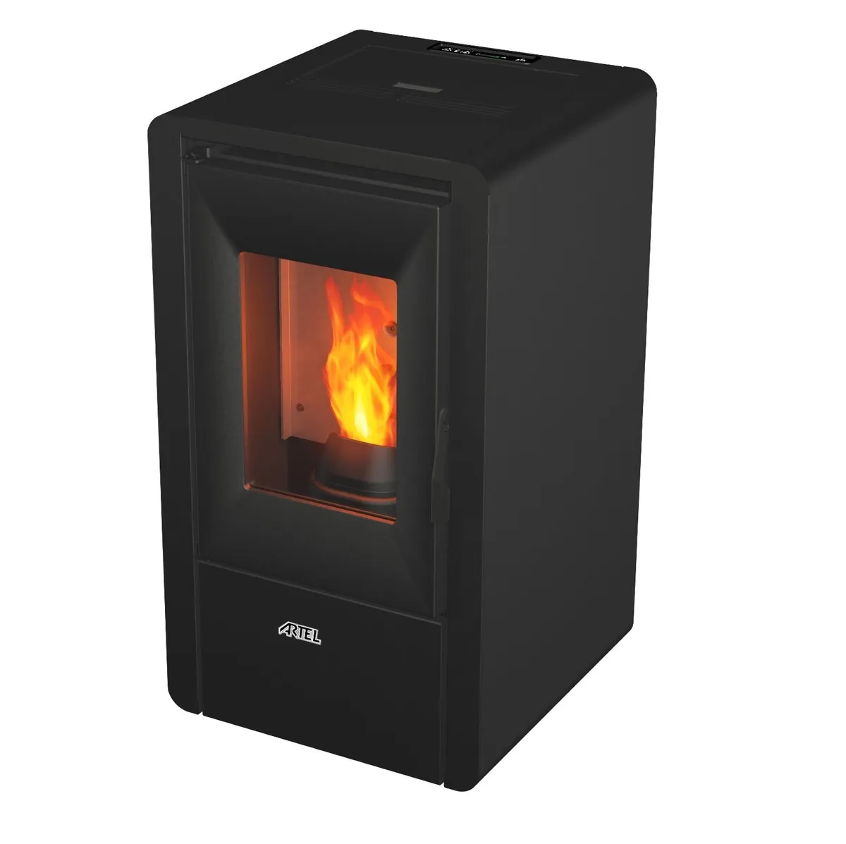 Nina 7kW Black Wood Pellet Stove - Image 1