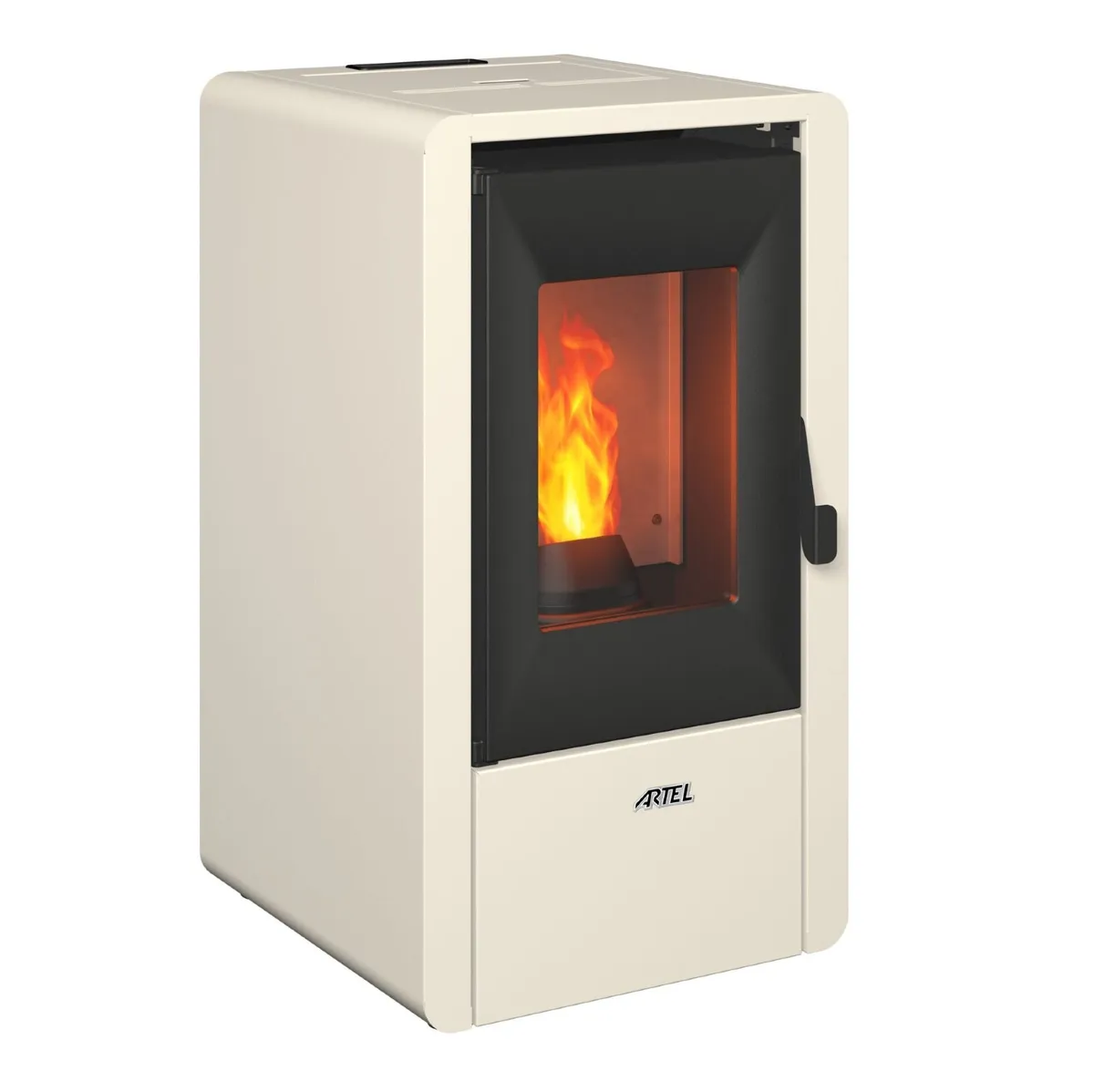 Nina 7kW White Wood Pellet Stove - Image 1