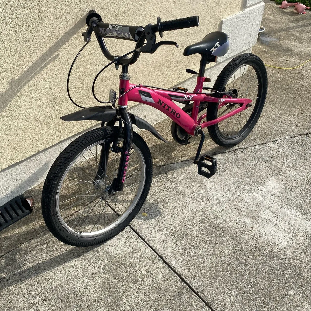 Girls Kids BMX Pink Nitro 20 inch Mountain Bike - Image 1