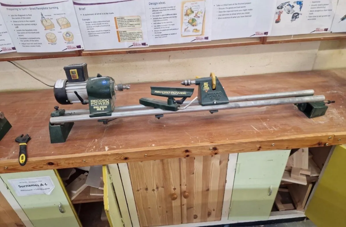 Ex school benchtop lathes - Image 3