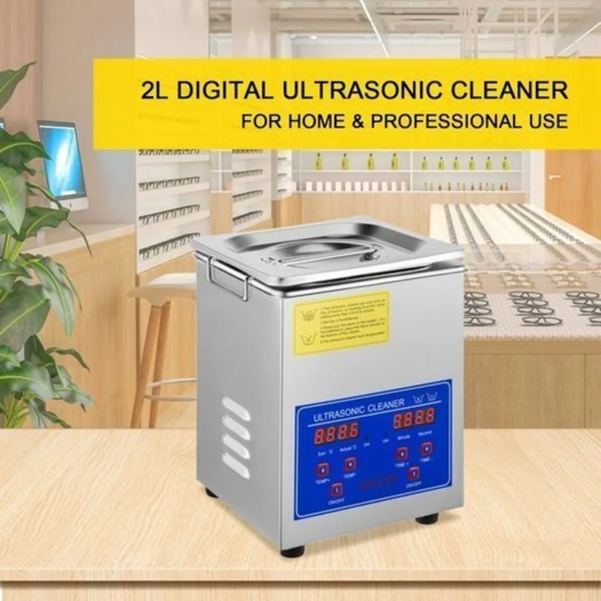 Ultrasonic Cleaner 2L Compact Cleaning Tank - Image 1