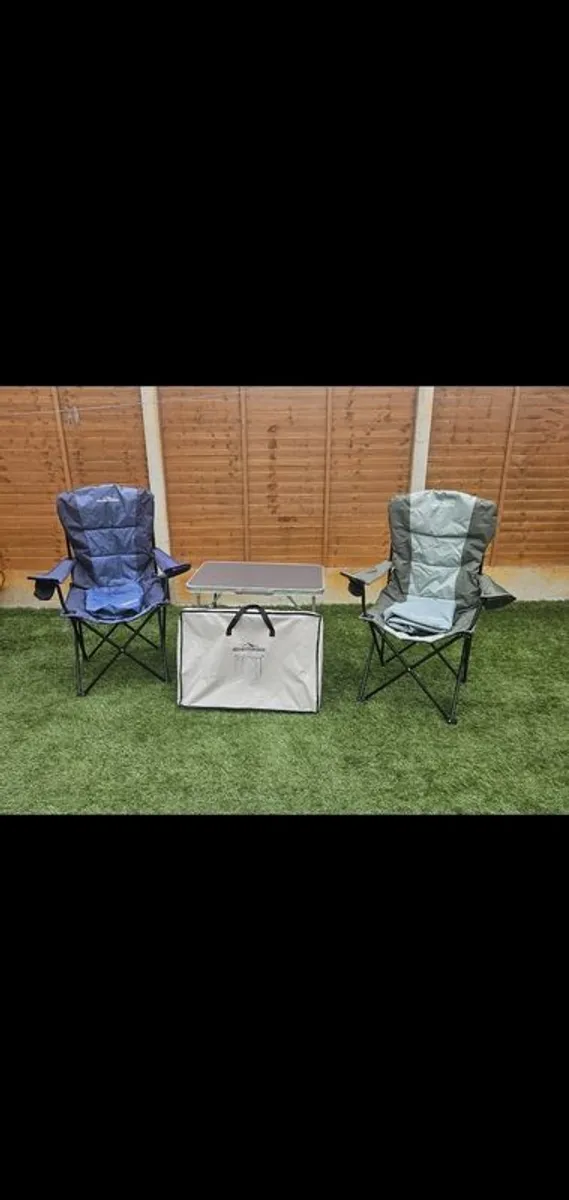Camping chairs and tables