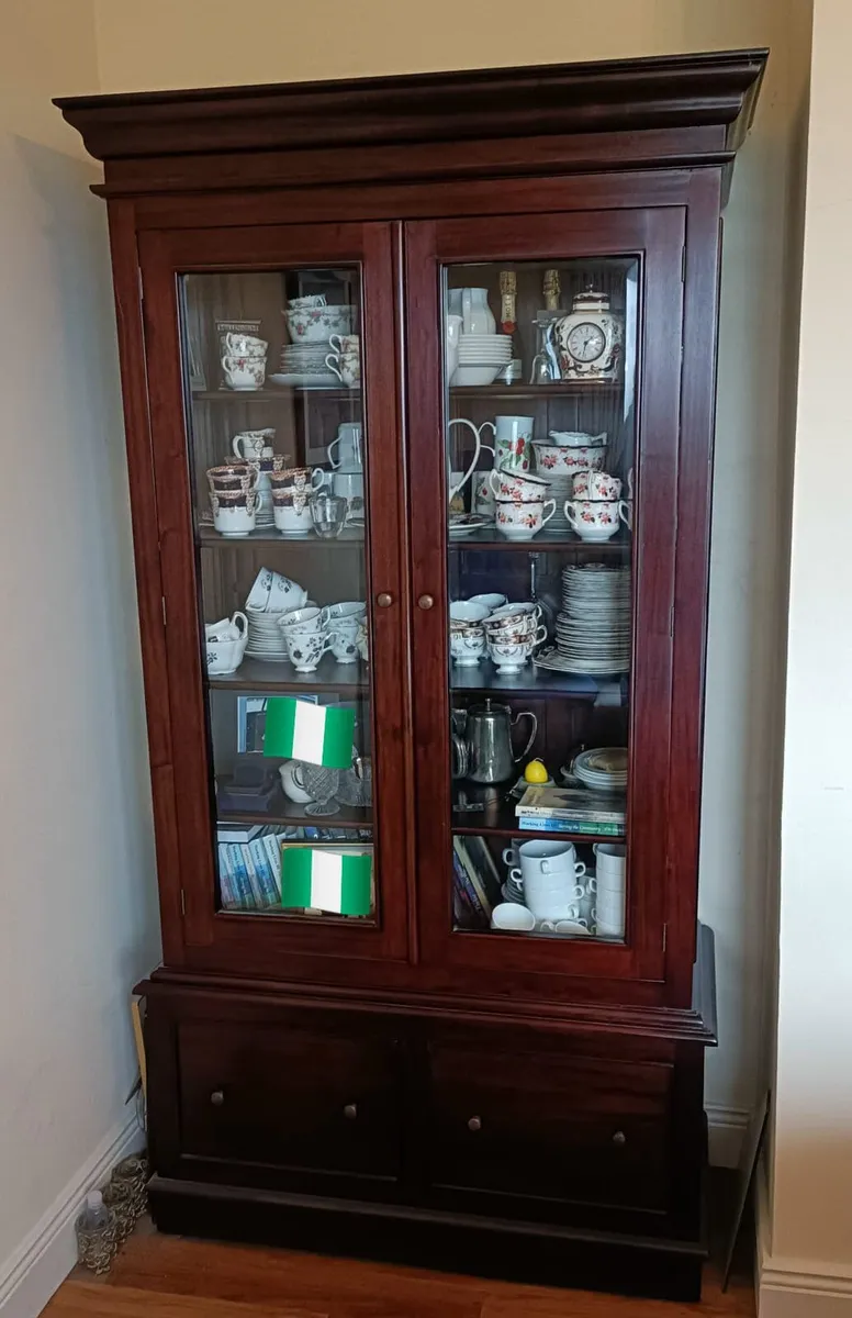 Mahogany Display Cabinet