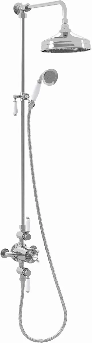 Downton Thermostatic 2 Outlet Shower System - Image 2