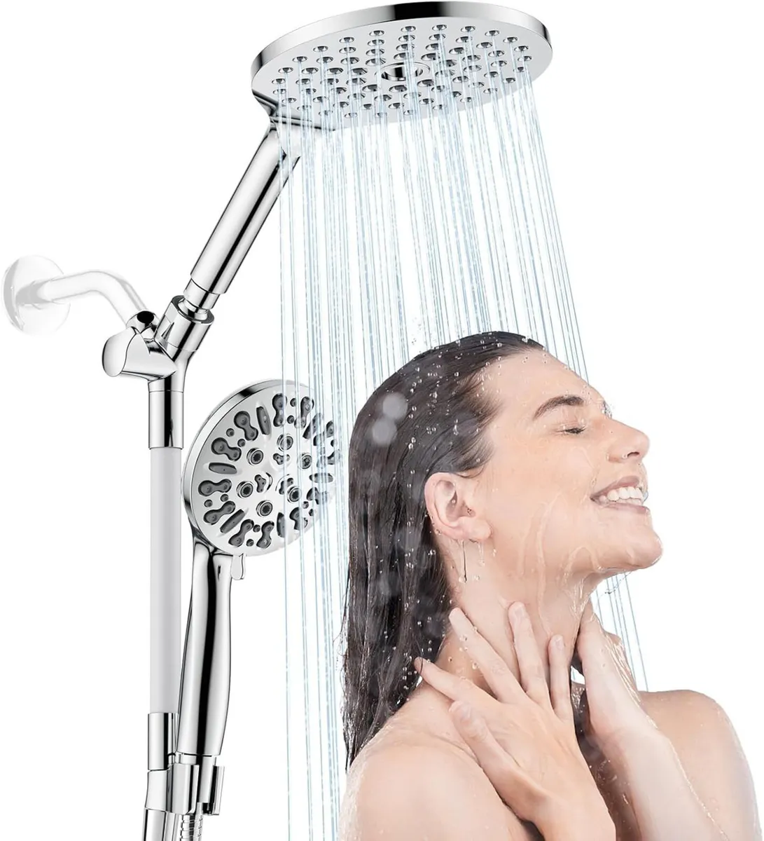 Modern Dual Shower Head with Handheld Spray 7.5 - Image 1