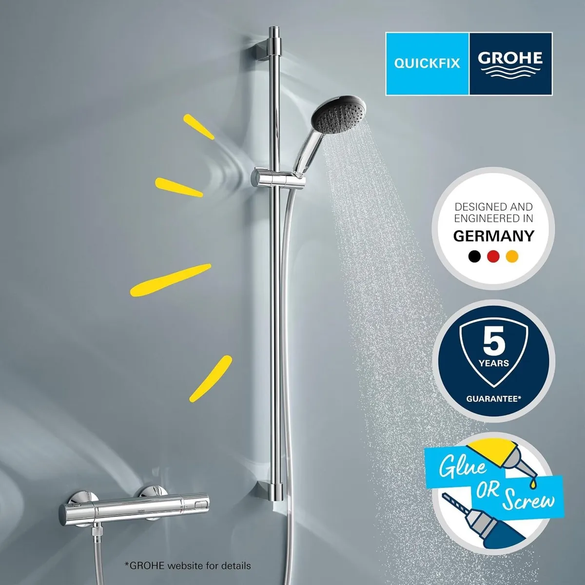 Precision Start Exposed Thermostat Shower Set - Image 2