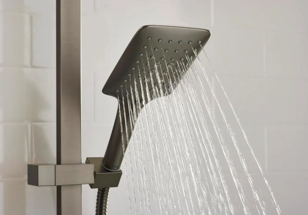 Quadrato Thermostatic Diverter Square Bar Mixer - Image 4