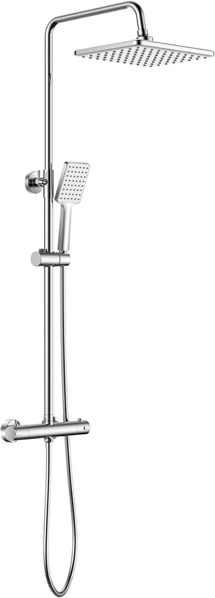 Thermostatic Shower Mixer Set Overhead Rainfall - Image 2