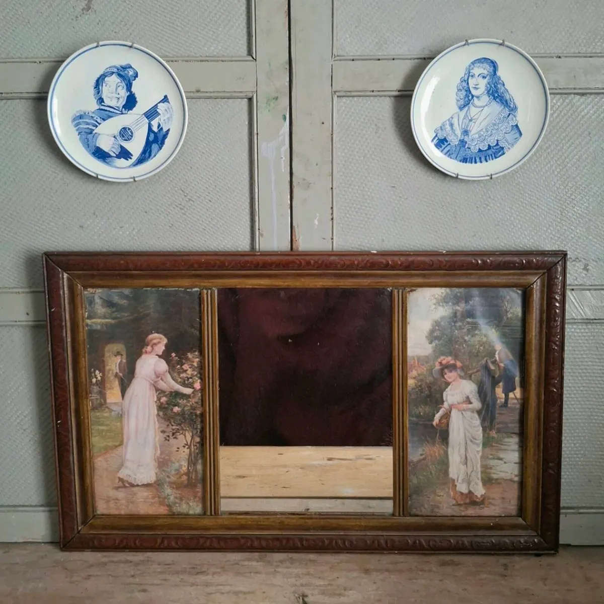 Early 20th Century Triptych Mirror - Image 2