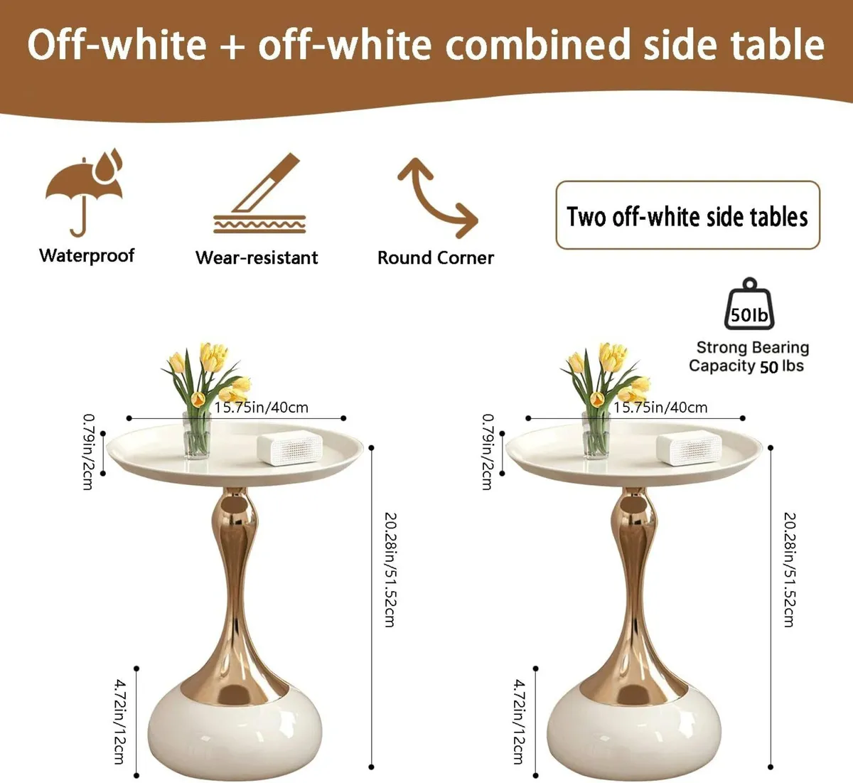 Elegant Modern Side Table - Image 2