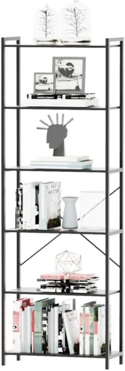 6 Tier Bookcase with Storage Space