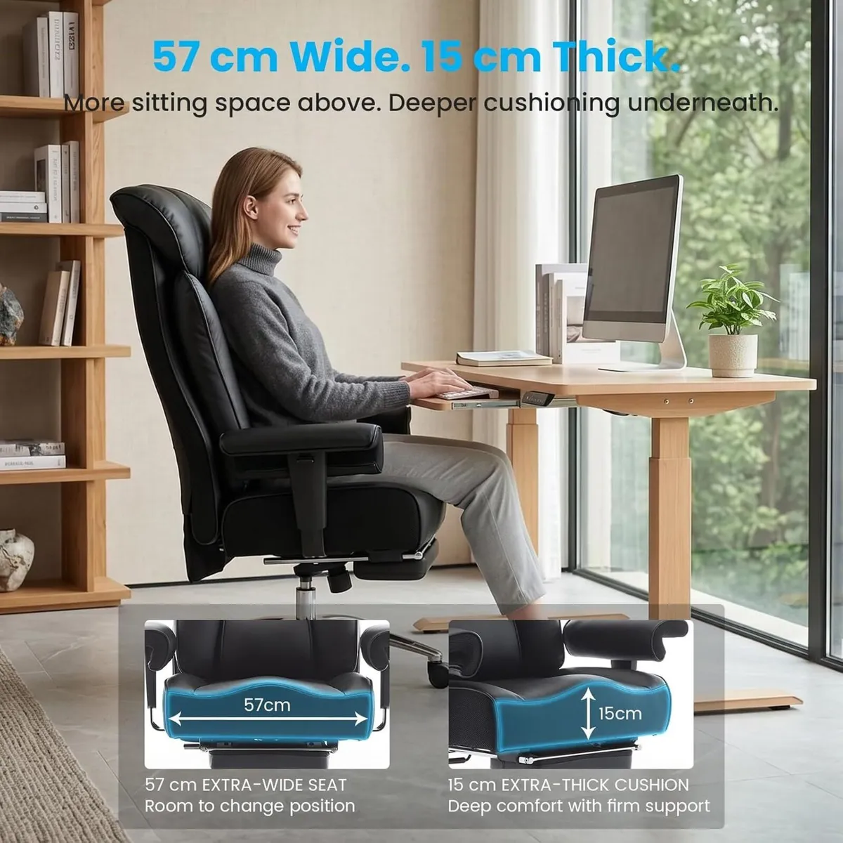 Desk Office Chair Big and Tall Ergonomic Executive - Image 2