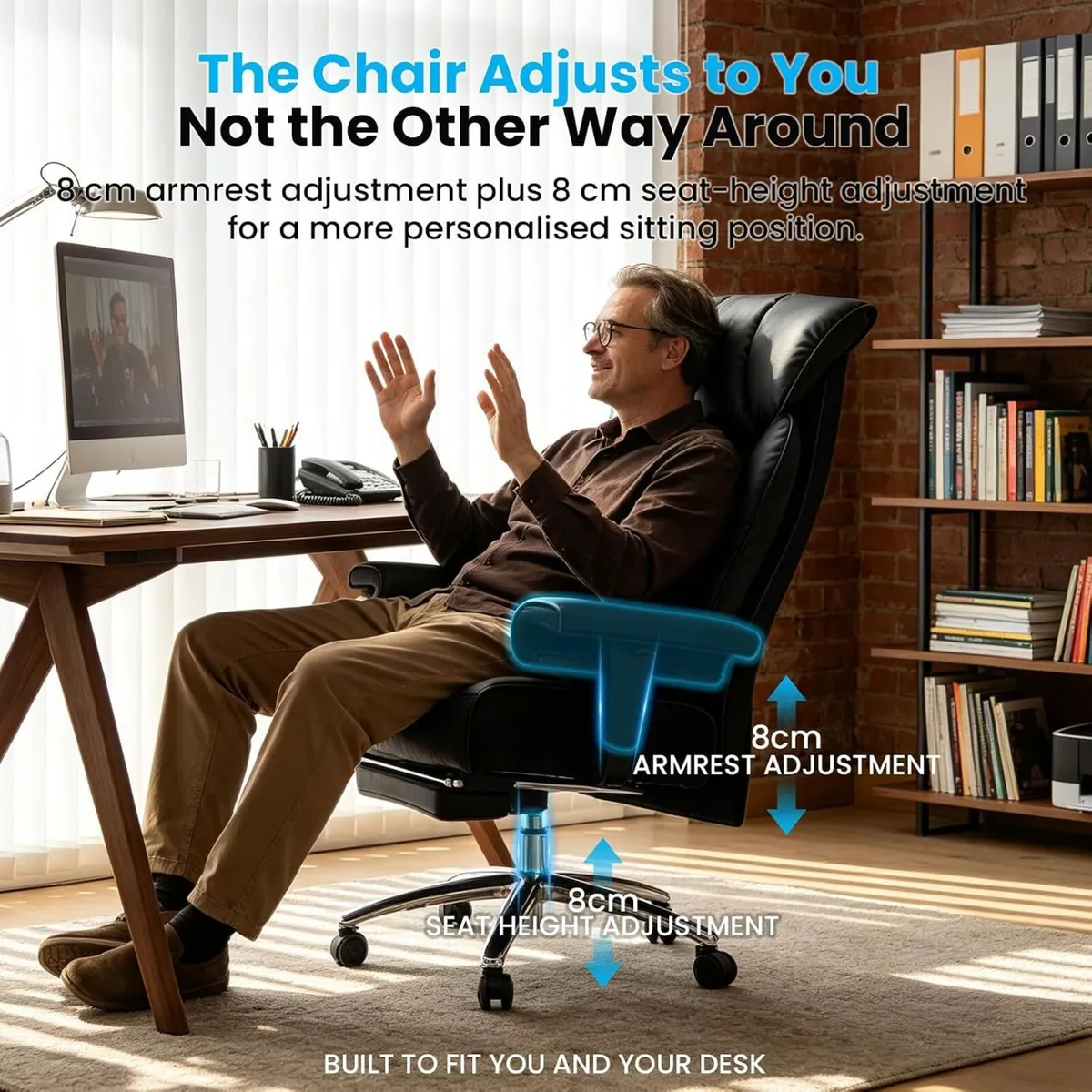 Desk Office Chair Big and Tall Ergonomic Executive - Image 4