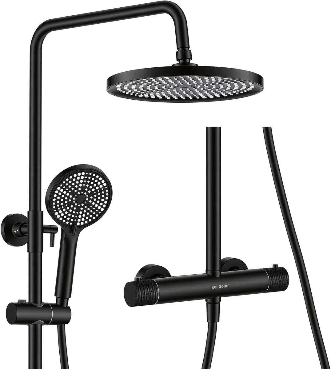 Shower System Complete Set with Thermostat 25CM - Image 1