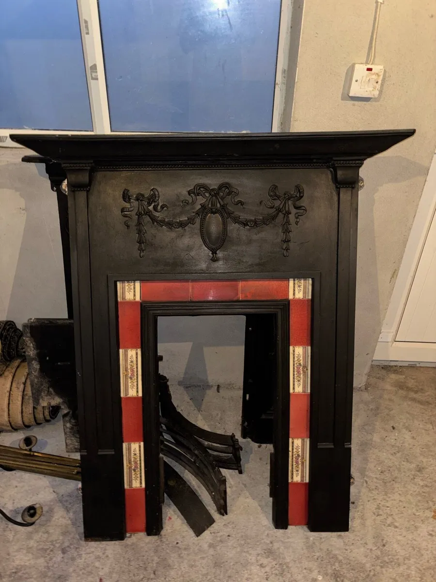Vintage Cast Iron Fireplace