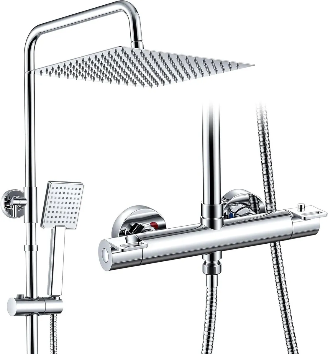 Thermostatic Shower System Stainless Steel 12" - Image 1