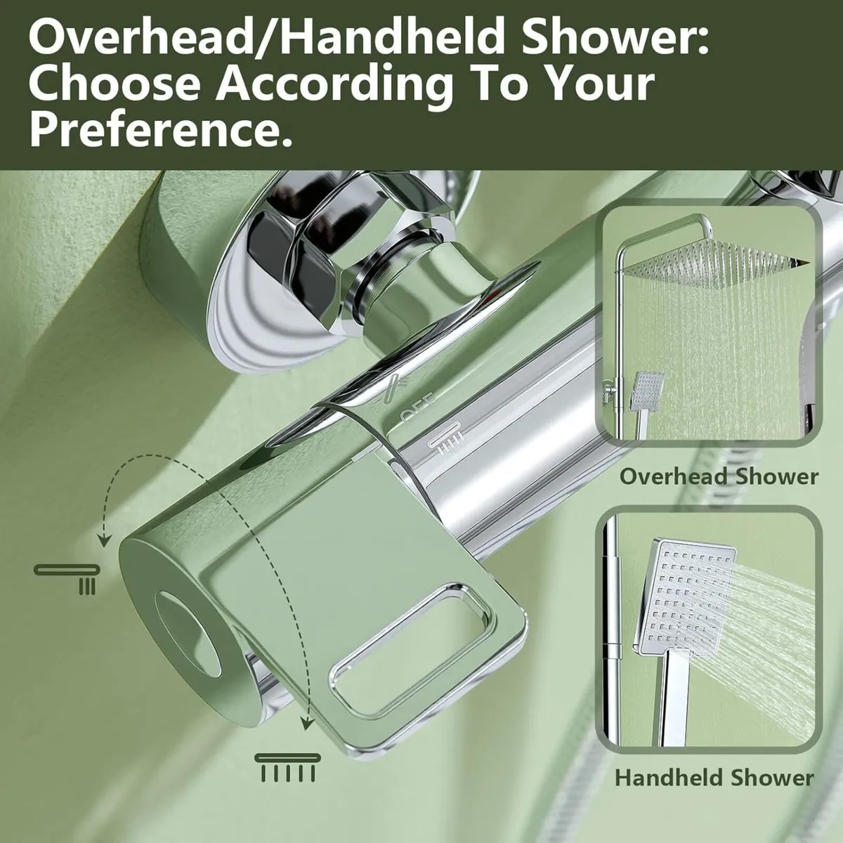 Thermostatic Shower System Stainless Steel 12" - Image 3