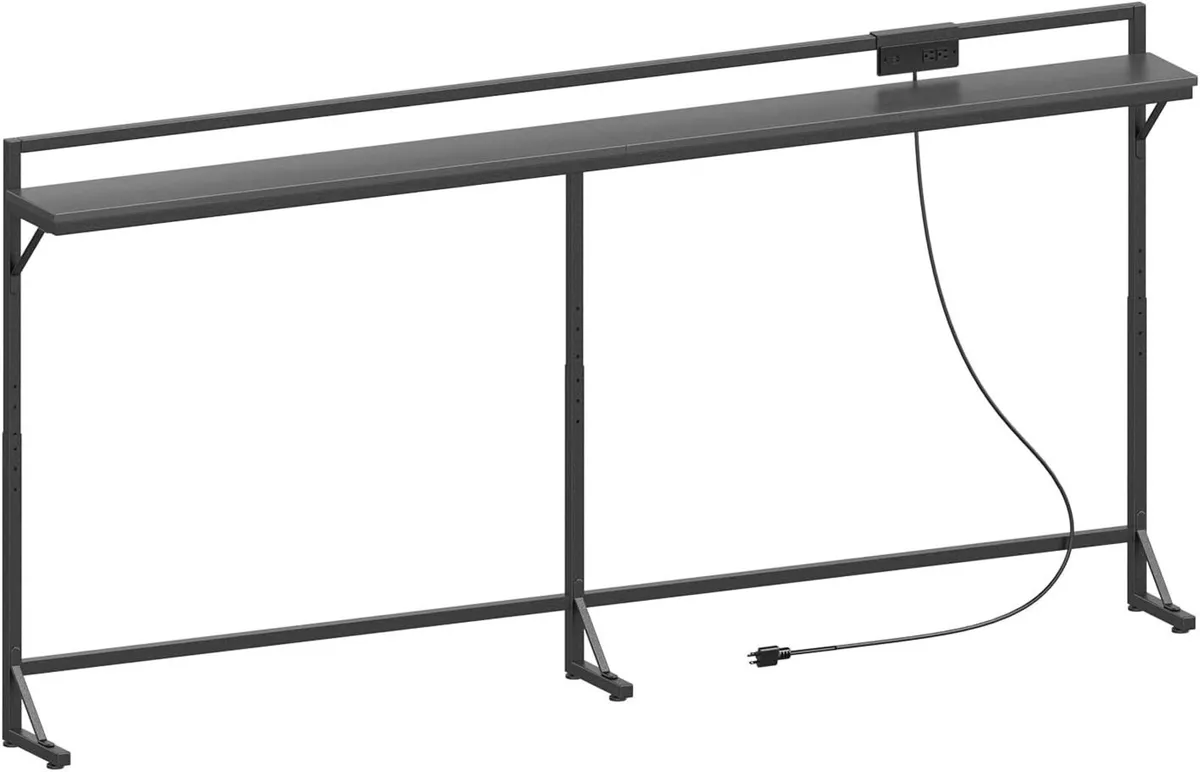 Console Table with Adjustable Height Long