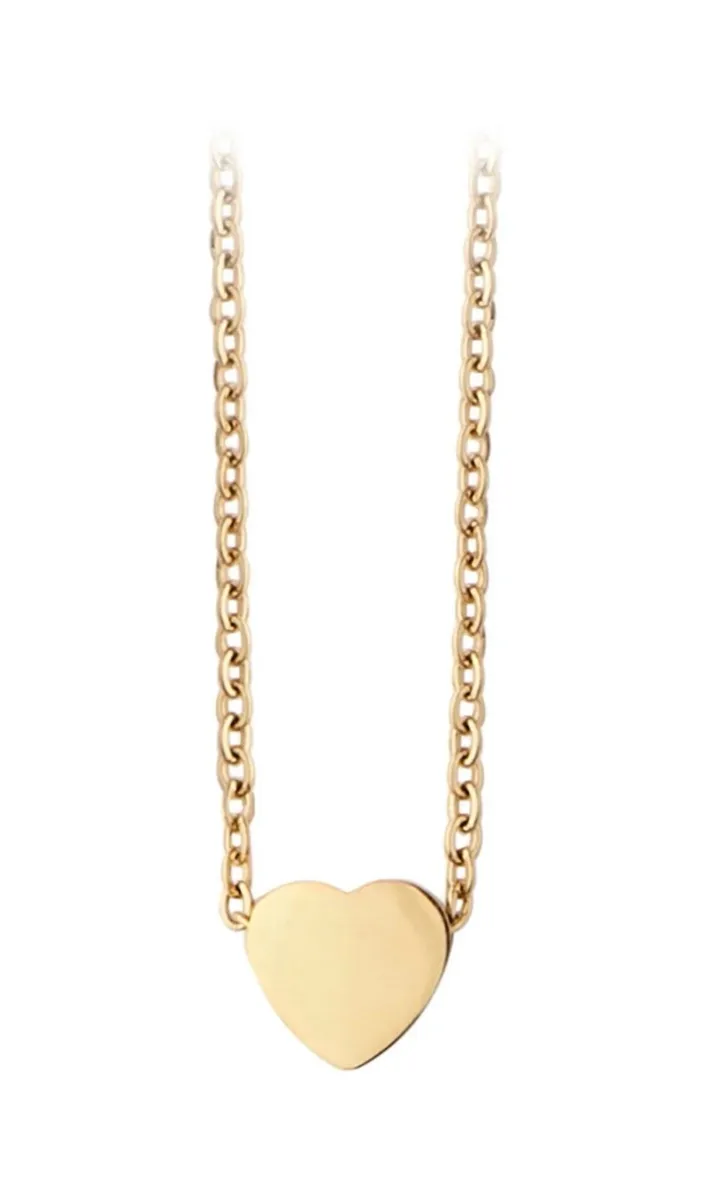 Gold Stainless steel Heart Necklace - Image 1