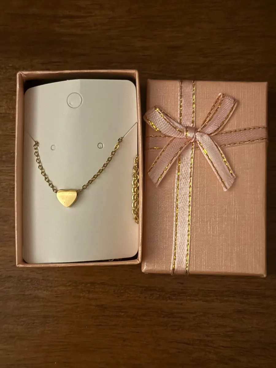 Gold Stainless steel Heart Necklace - Image 3