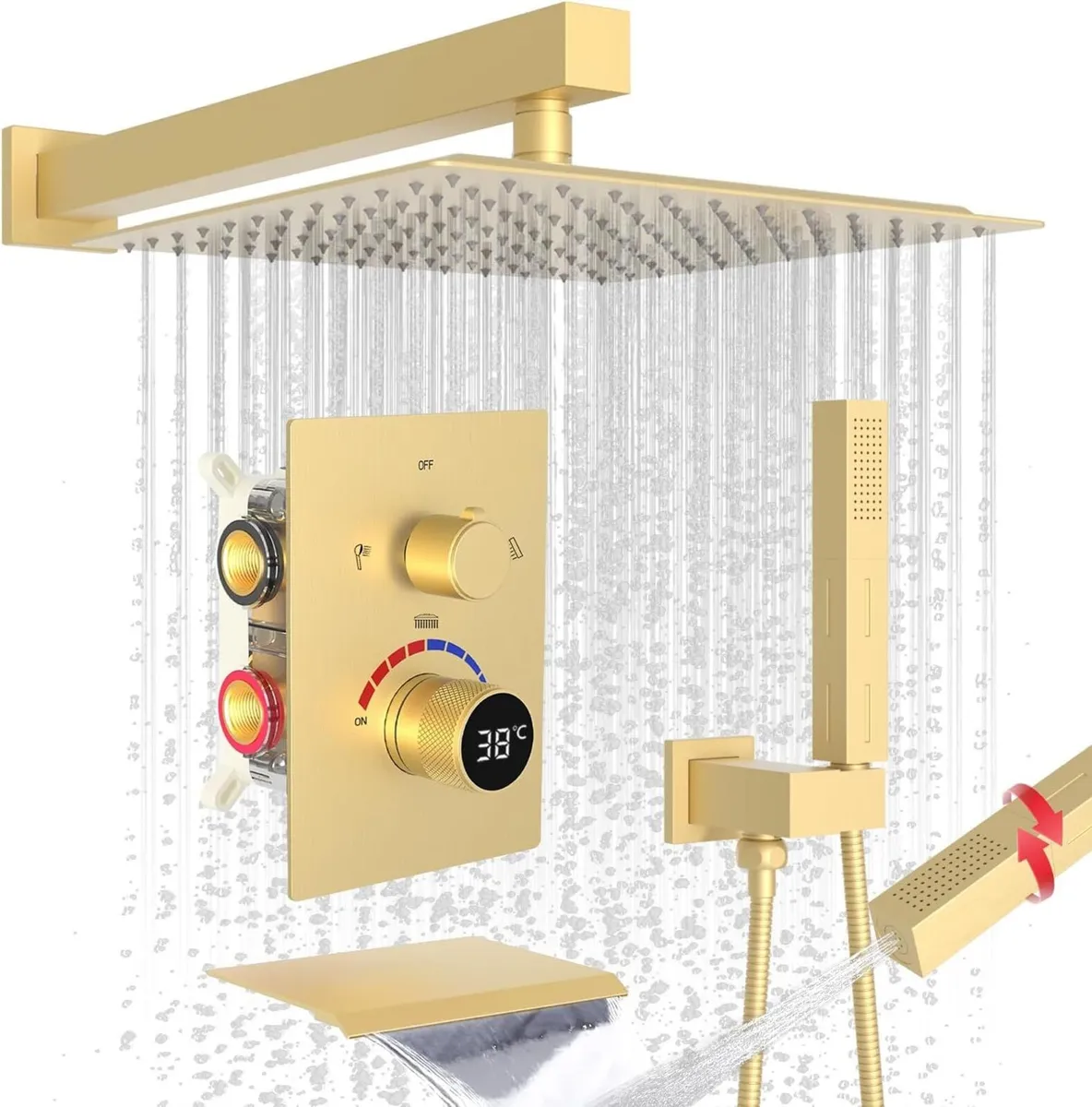 Shower Faucet Set with Hydro Power Temperature - Image 1