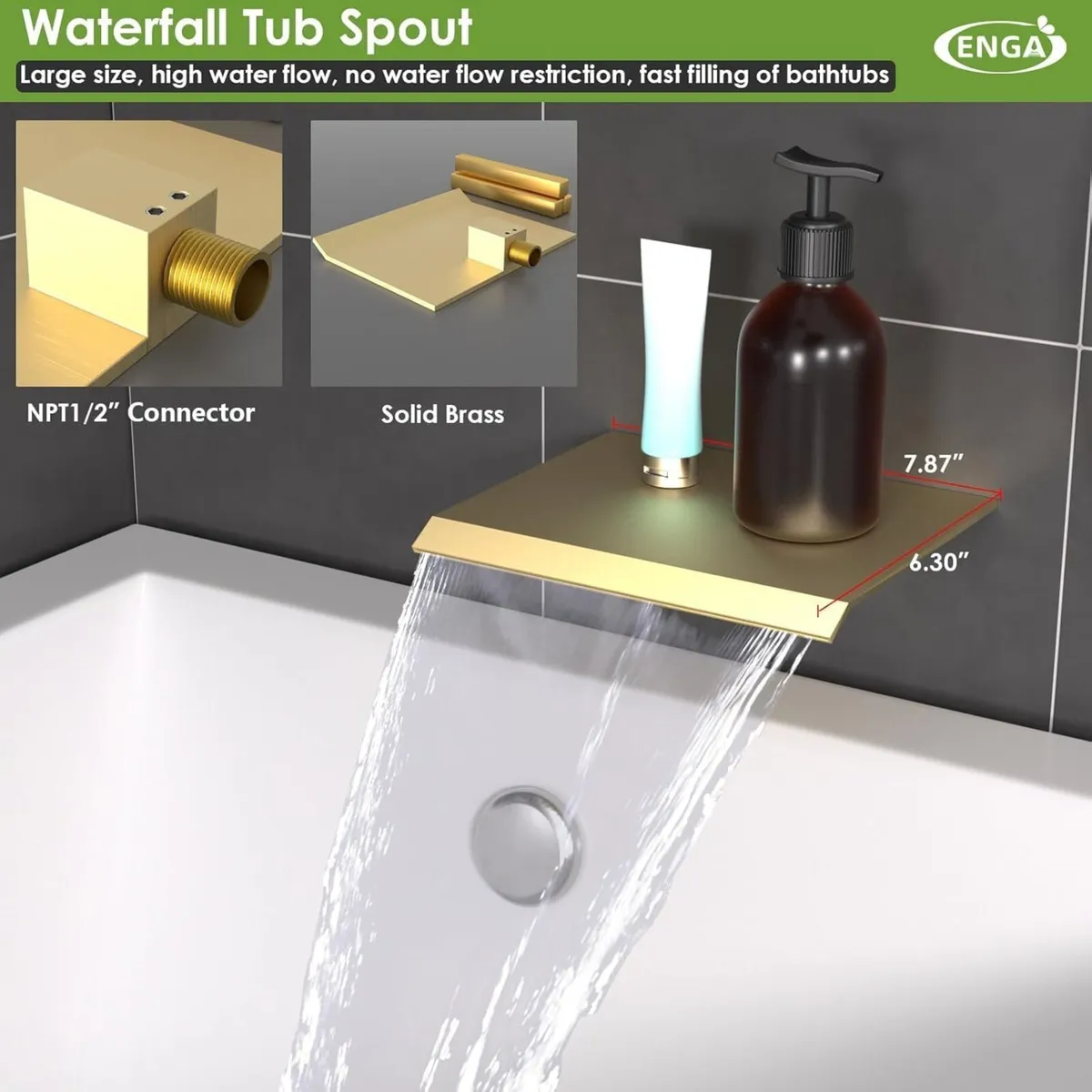 Shower Faucet Set with Hydro Power Temperature - Image 4