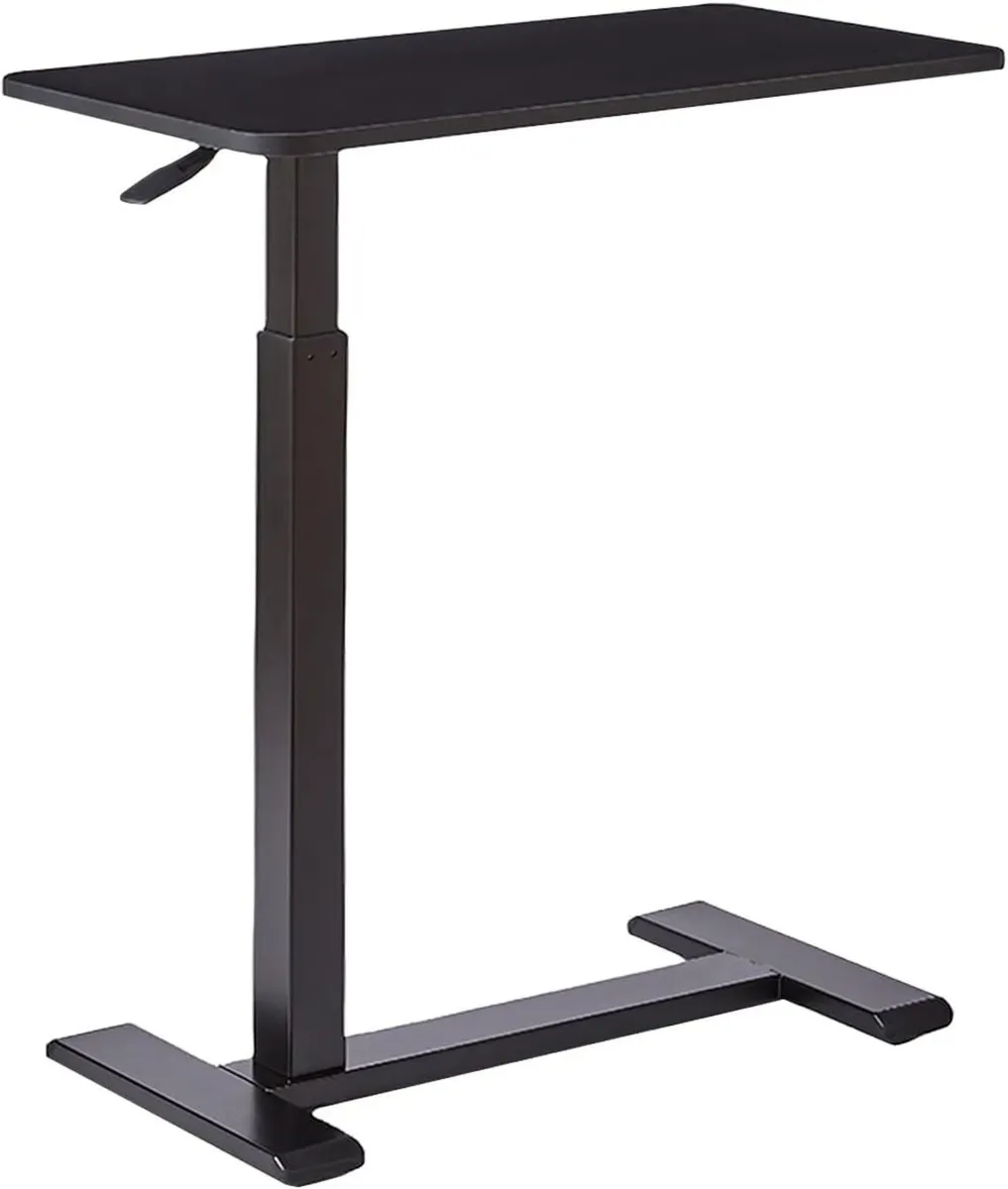 Overbed Table with Wheels Hospital Bed Pneumatic - Image 1