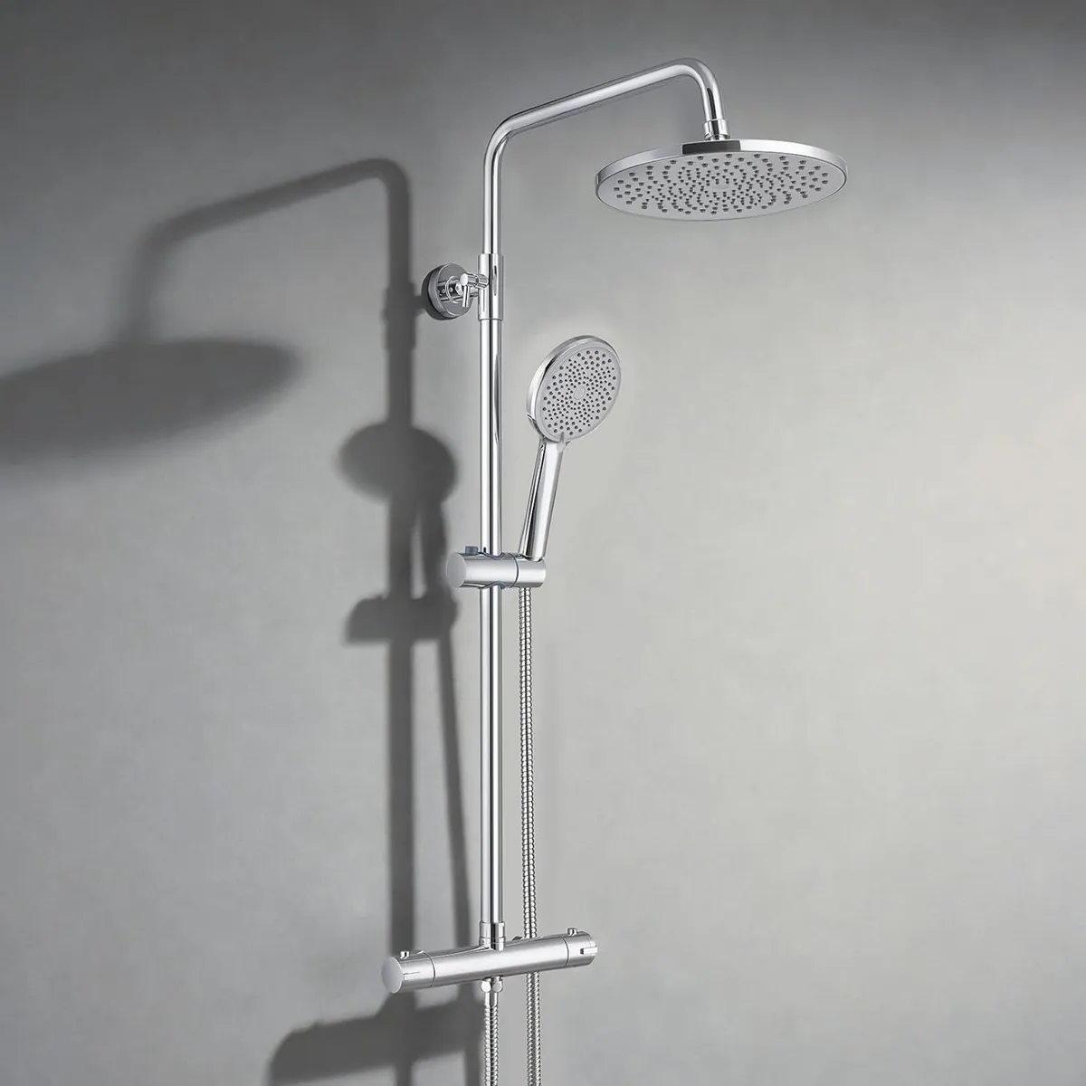Thermostatic Shower Mixer Set 5 Jet Types Hand - Image 1