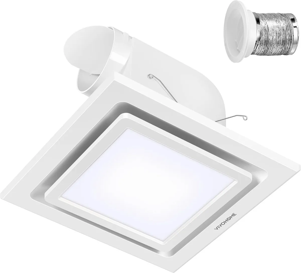 Bathroom Extractor Fan with Light 280m³ H 300MM - Image 1