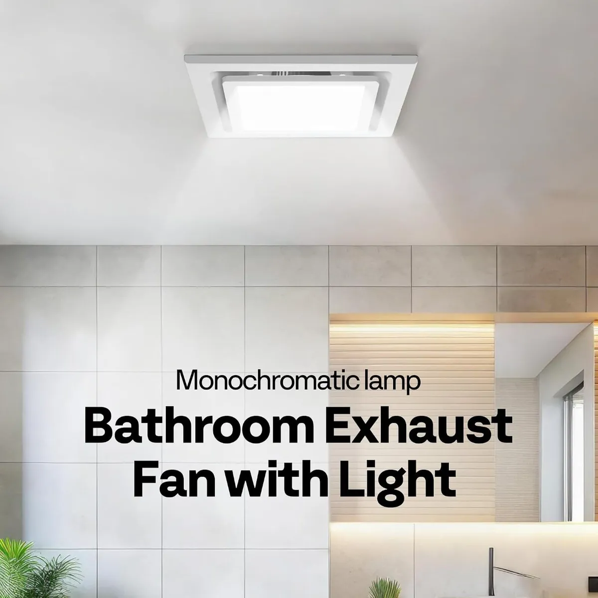 Bathroom Extractor Fan with Light 280m³ H 300MM - Image 2
