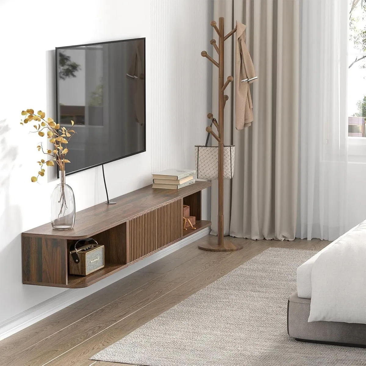 Floating TV Stand Cabinet Unit Long Media - Image 4