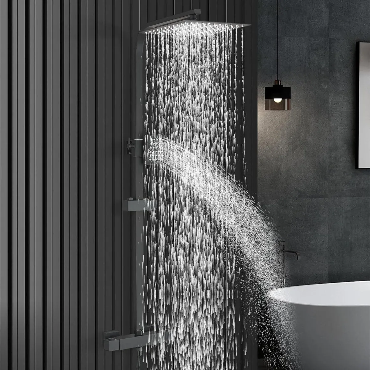Bathroom Thermostatic Shower Mixer Set and - Image 3
