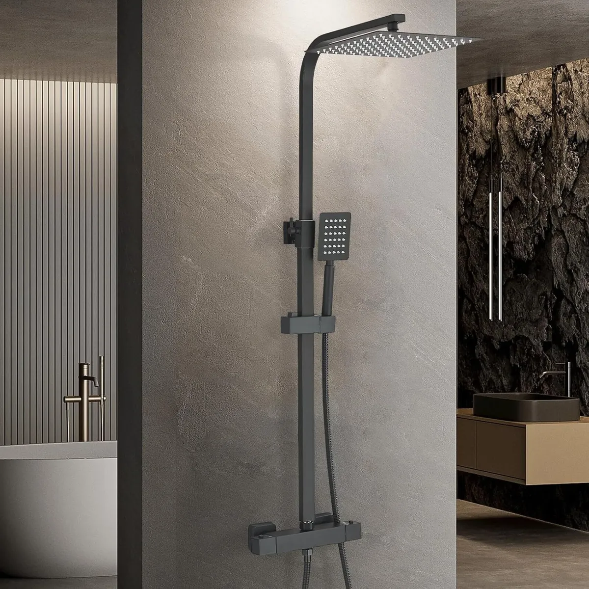 Bathroom Thermostatic Shower Mixer Set and - Image 1