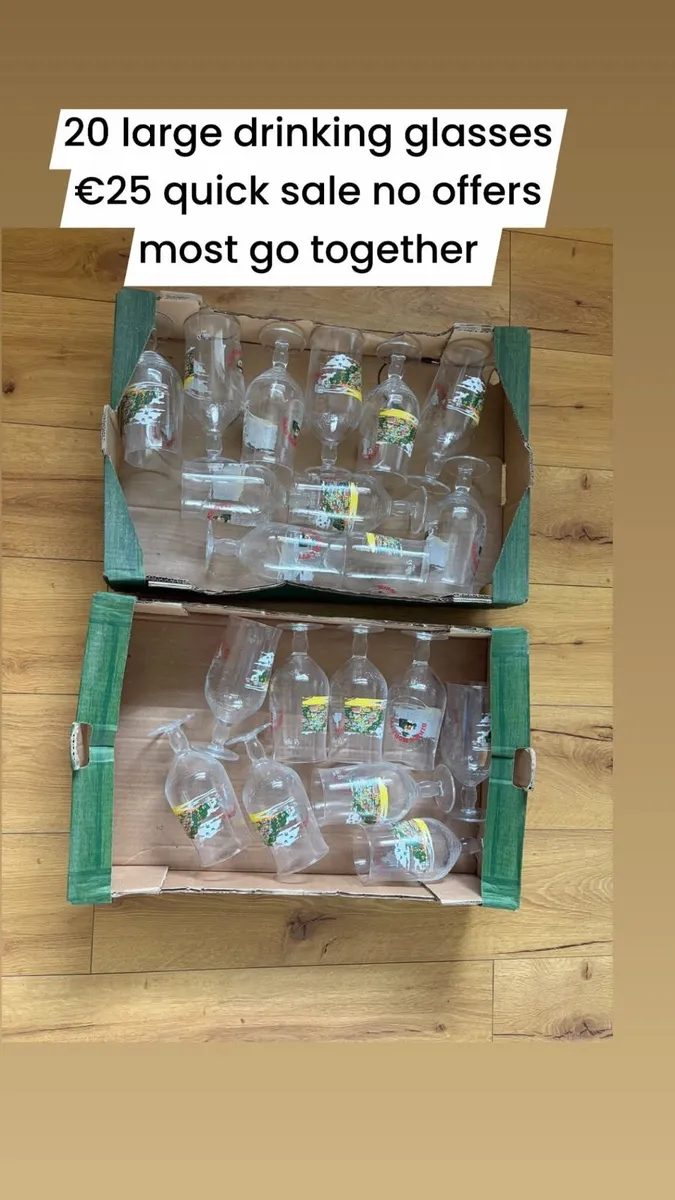 new drinking glasses bundle €25 - Image 2