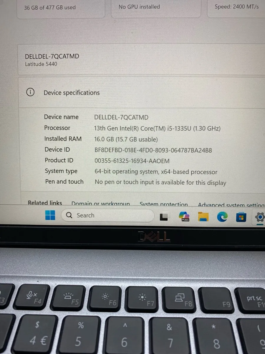 Dell laptop i5 13gen 16gb 512gb win 11 pro - Image 4
