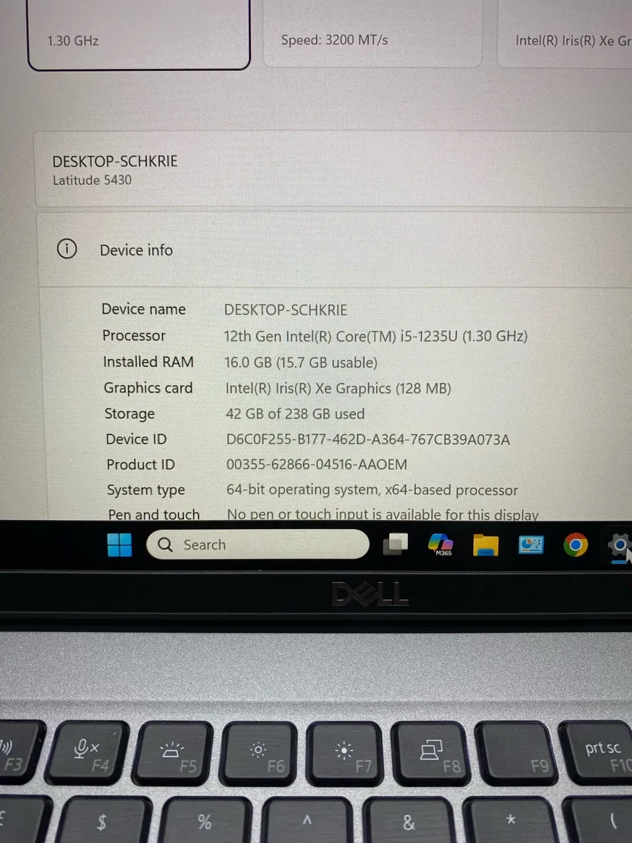Dell i5 pro 12gen 16/256 windows 11 pro - Image 4