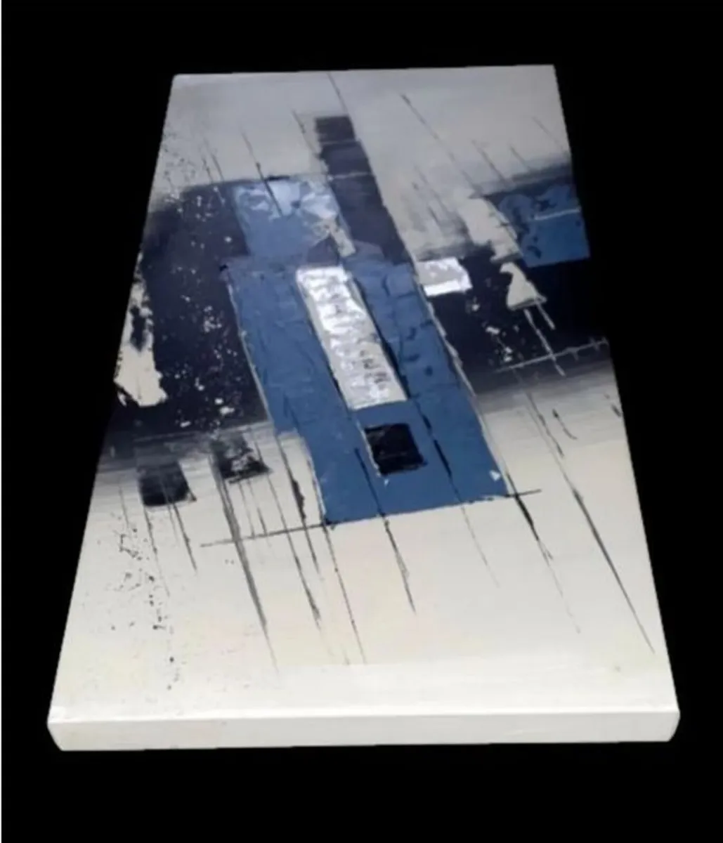 Ex-Harrods Modern Abstract Canvas Painting - Image 4
