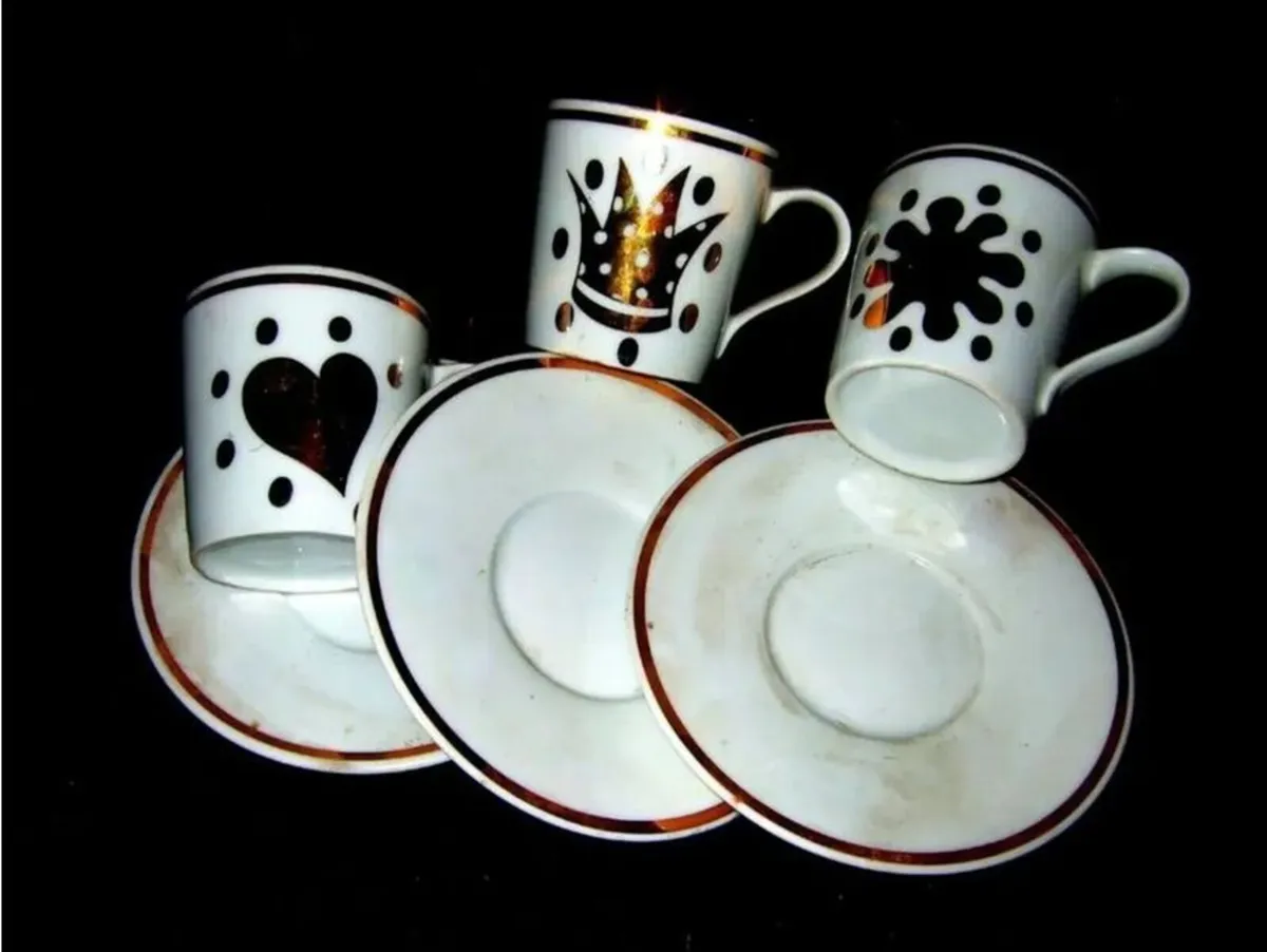 Vintage Harrods/Mid-Century Porcelain Espresso Set - Image 1