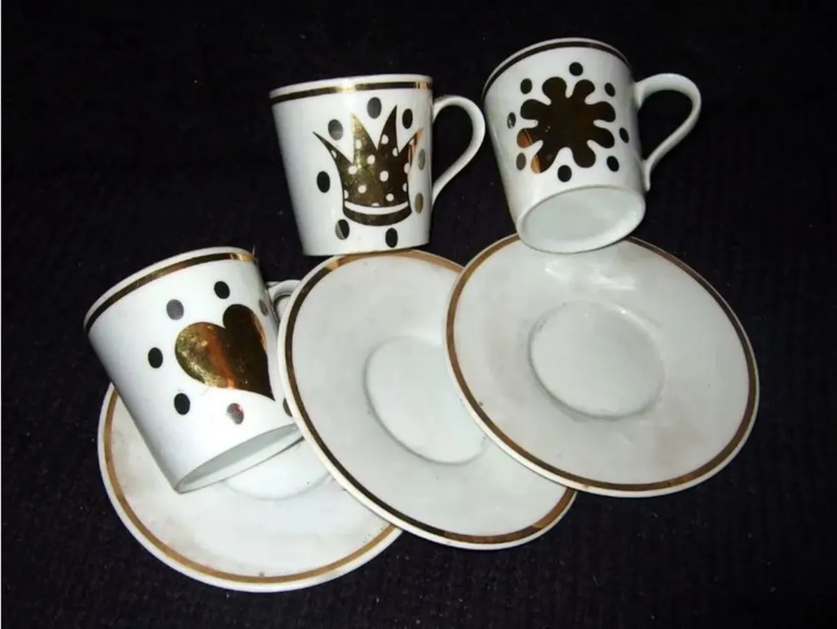 Vintage Harrods/Mid-Century Porcelain Espresso Set - Image 4