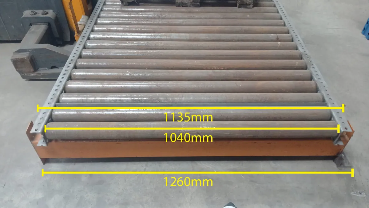 Heavy Duty Used Gravity 16 Roller Conveyor-24cm H - Image 2