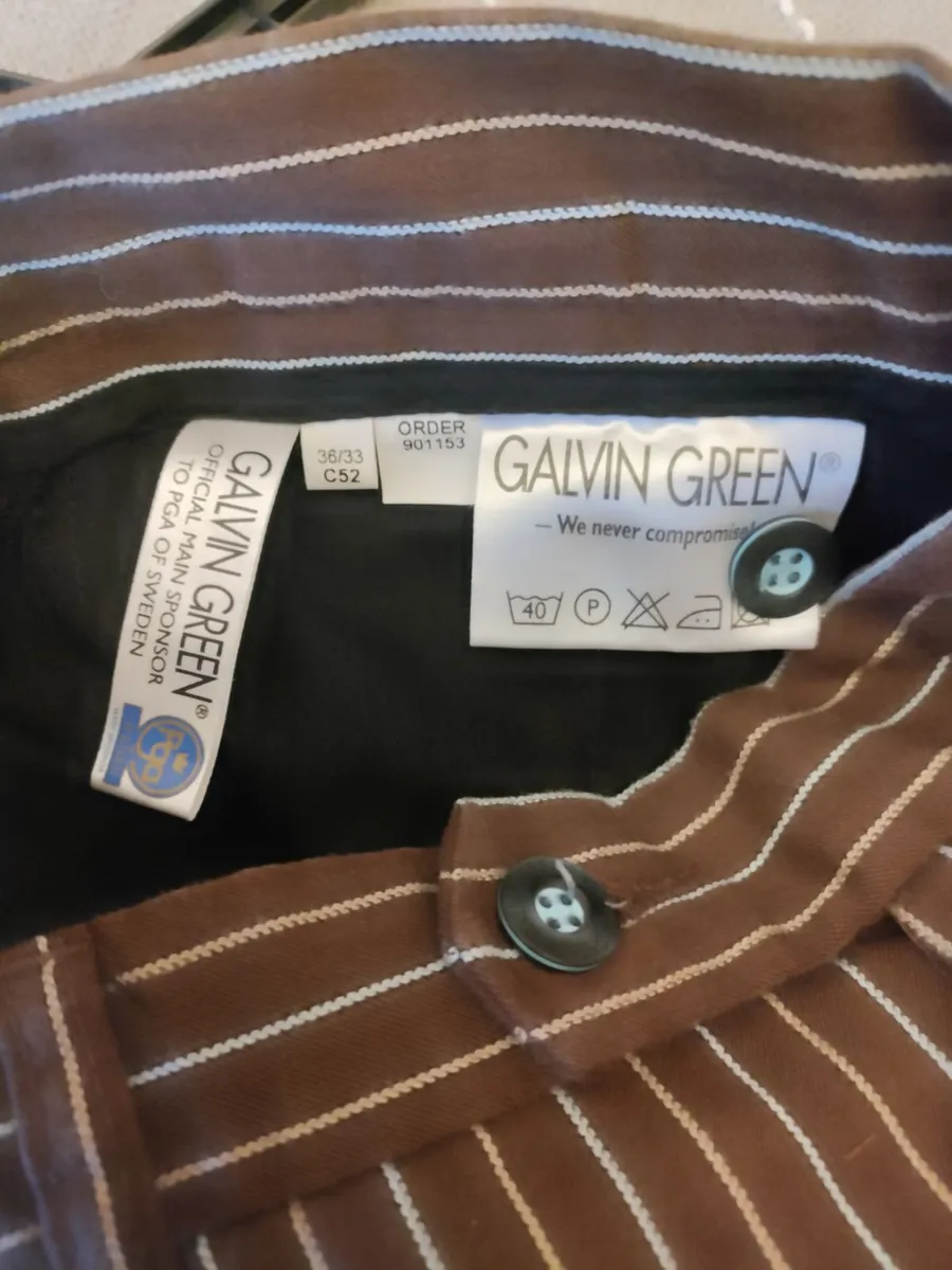 Galvin Green Pinstripe 36/31 - Image 2