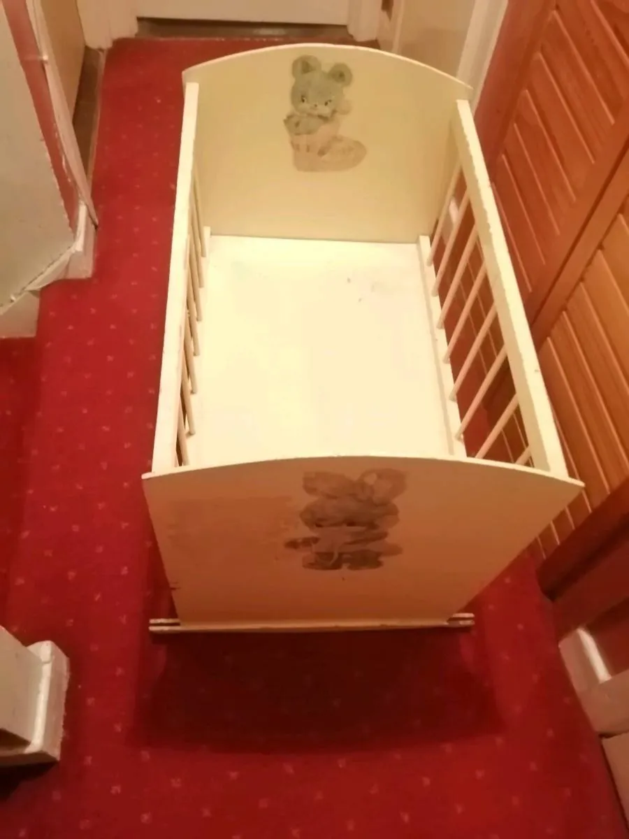 Antique Wooden cot - Image 4