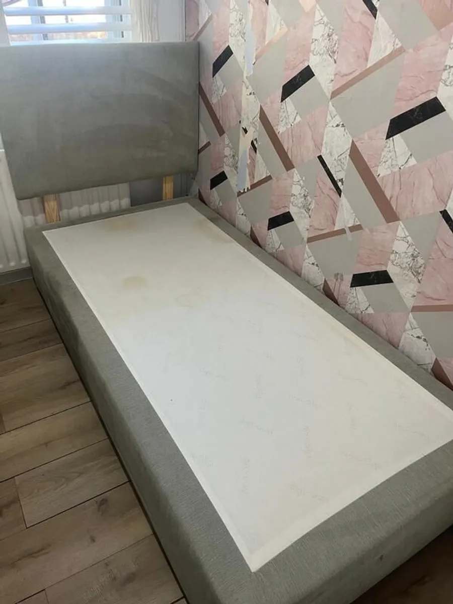 Harvey Norman Single Bed and Upholstered Headboard