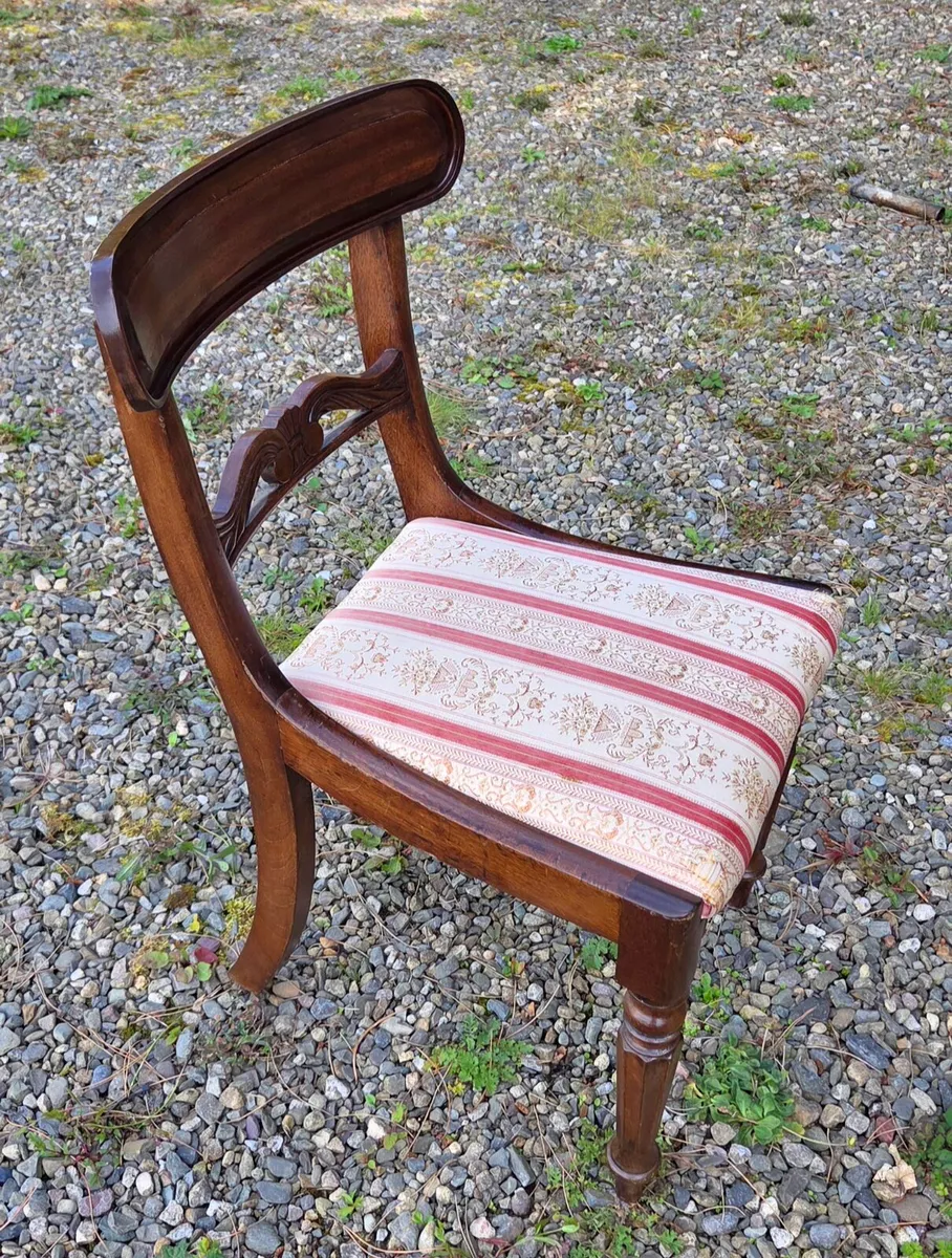 6  mahogany chairs  in good condition - Image 4