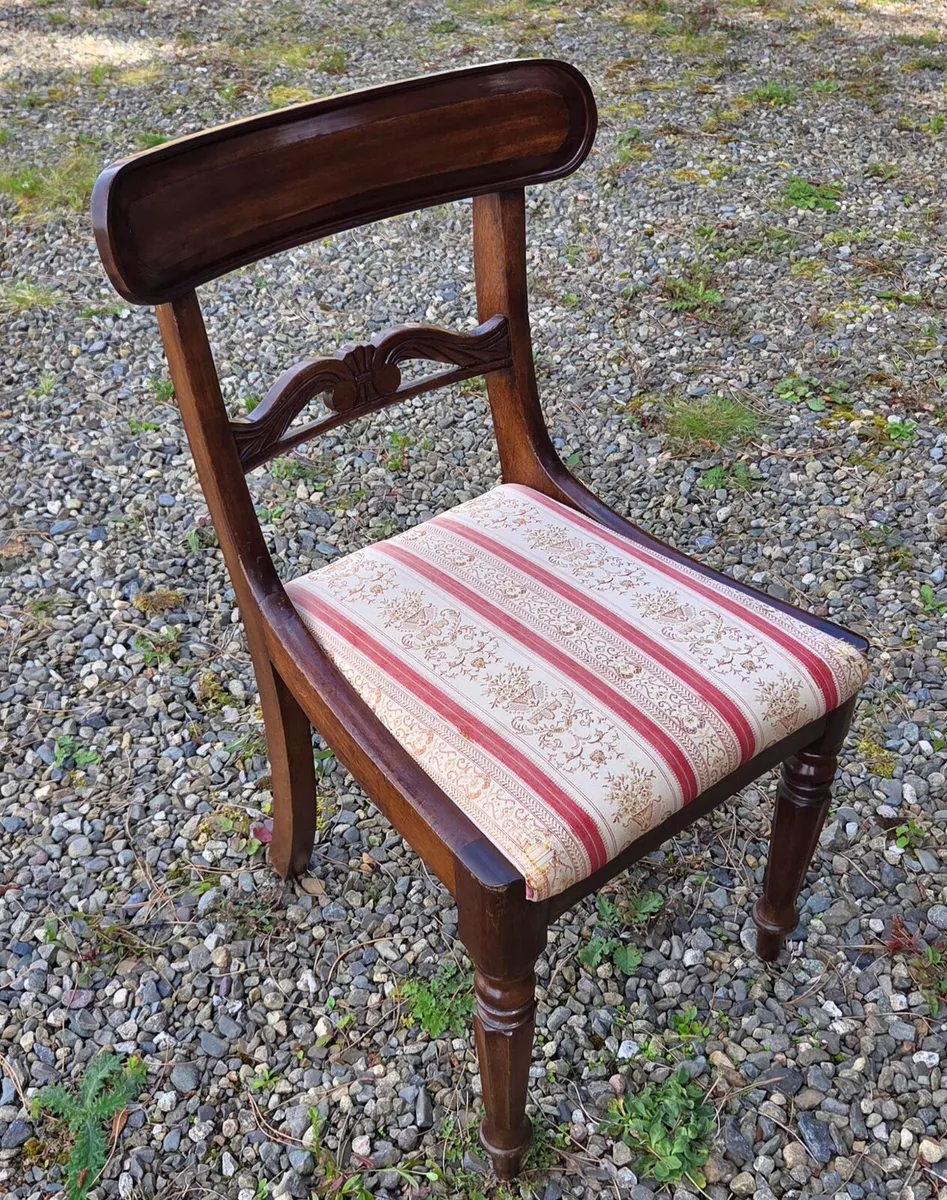 6  mahogany chairs  in good condition - Image 2