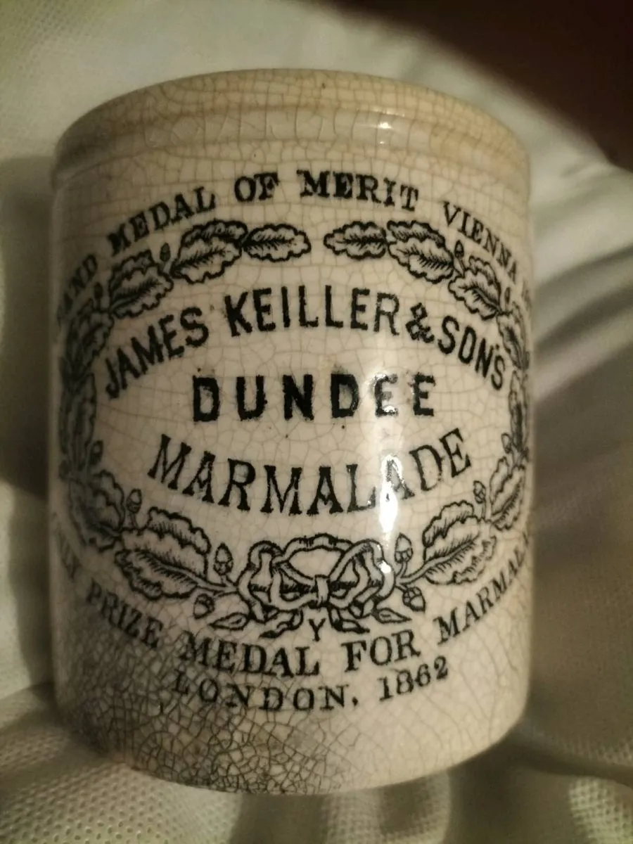 VINTAGE JAM JAR DUNDEE  MARMALAD LONDON 181862 - Image 1