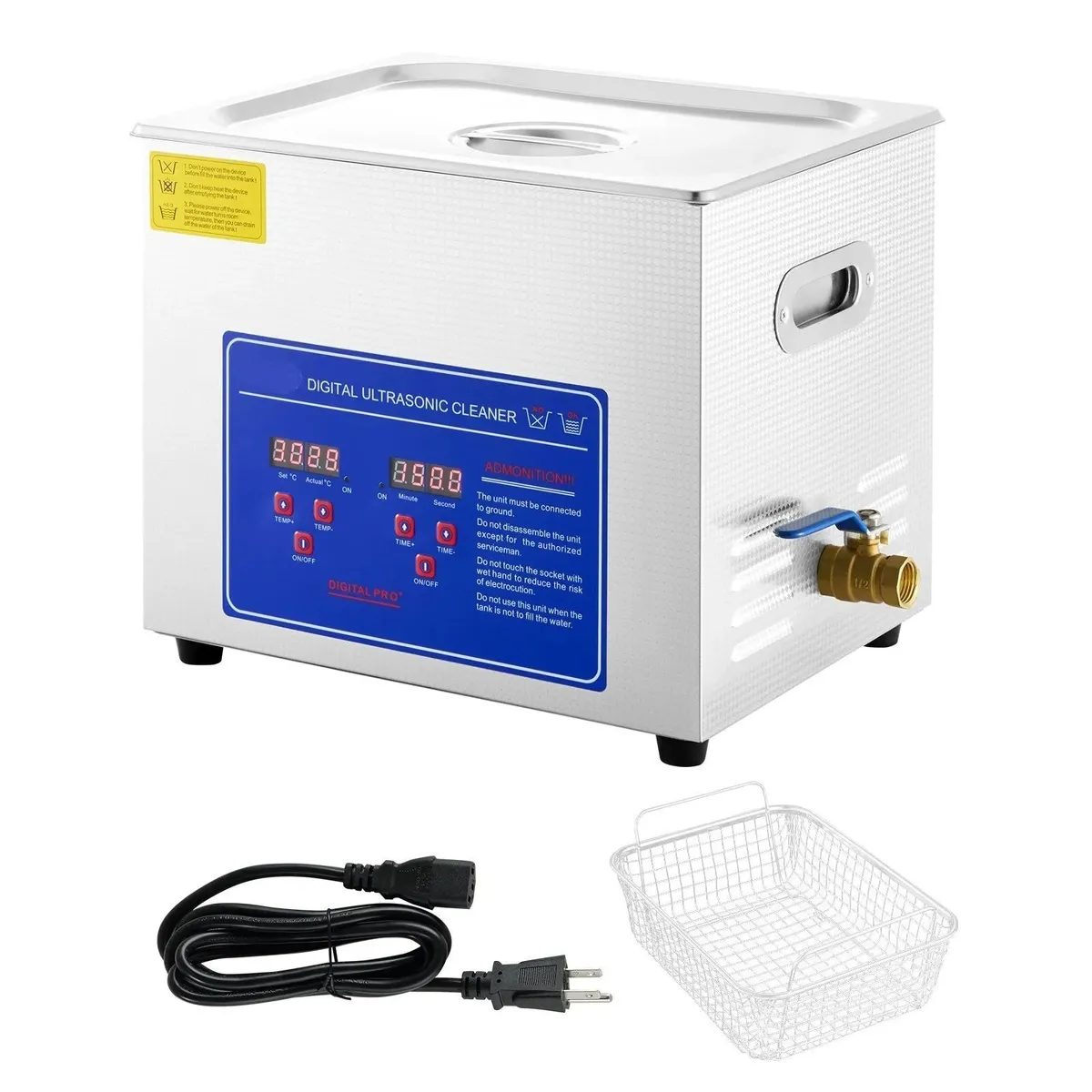 Ultrasonic Cleaner 10L Heated Cleaning Tank - Image 1