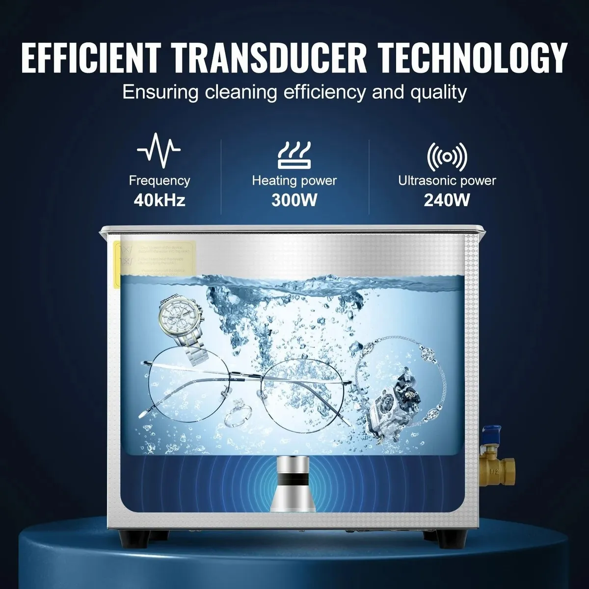 Ultrasonic Cleaner 10L Heated Cleaning Tank - Image 4
