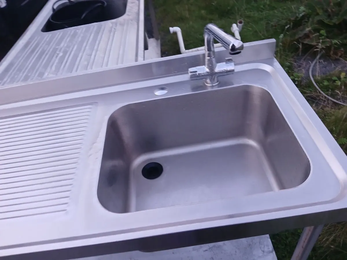 Staneless steel cabbinet  sink unit complete - Image 1